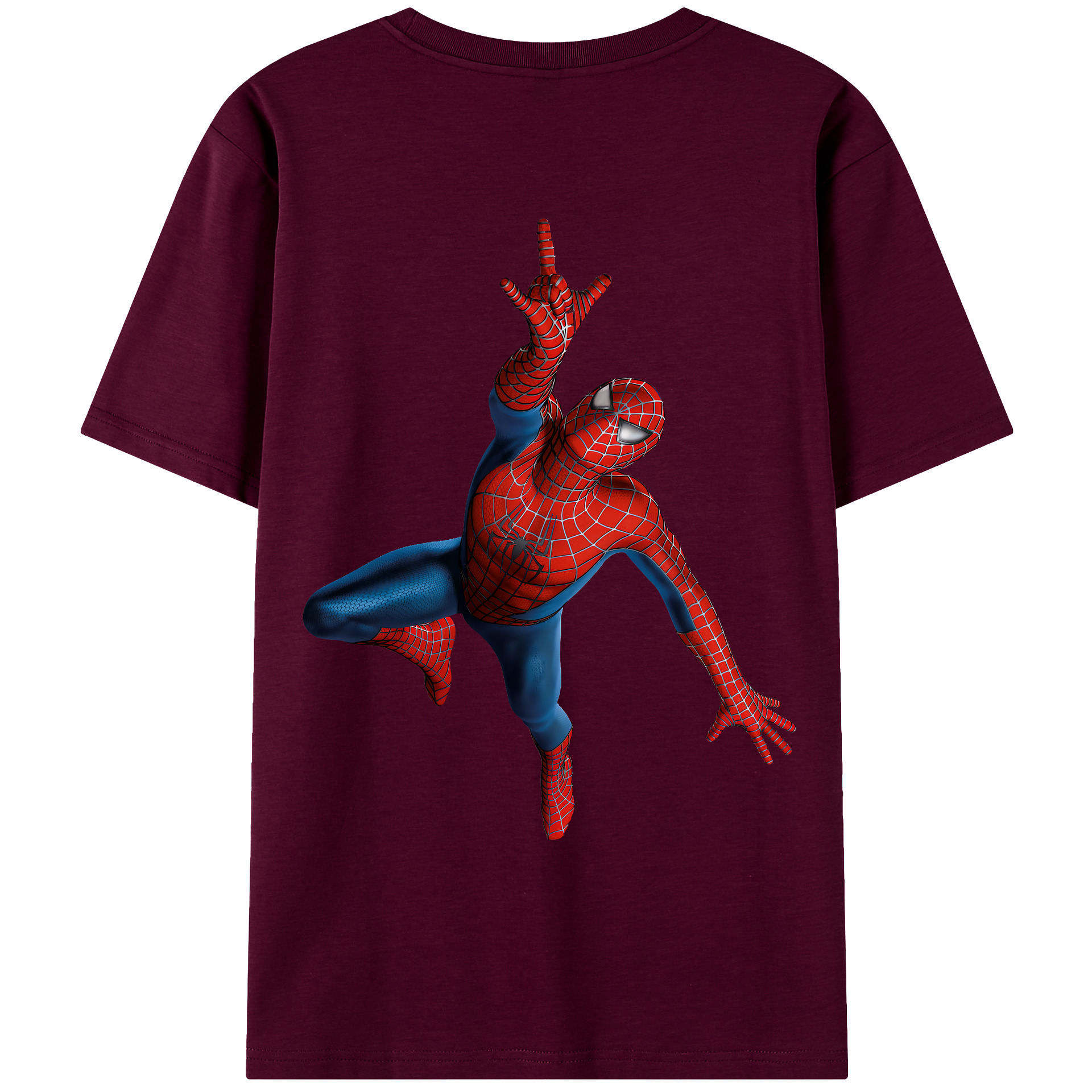 （画像用） Spider Man スパイダーマン レディース半袖Tシャツ(バックプリント)